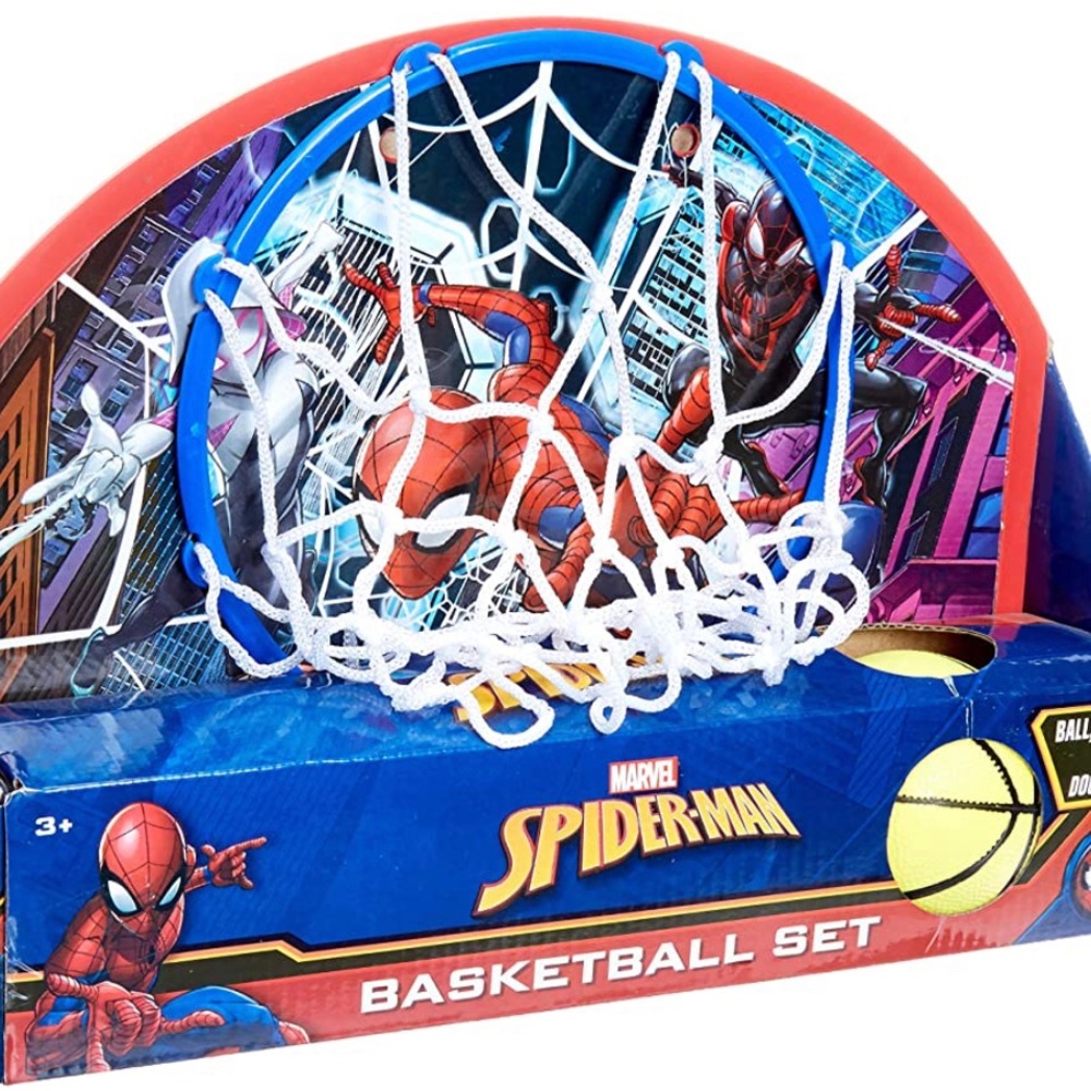 Spider-Man basketball tub toss